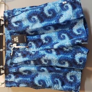 Bondi Beamers NWT Shades of Blue Swirl Swim Trunks